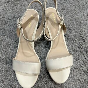 Cole Haan Women's White Heels